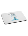 Let It Snow Happy Snowman Mousepad-TooLoud-White-Davson Sales