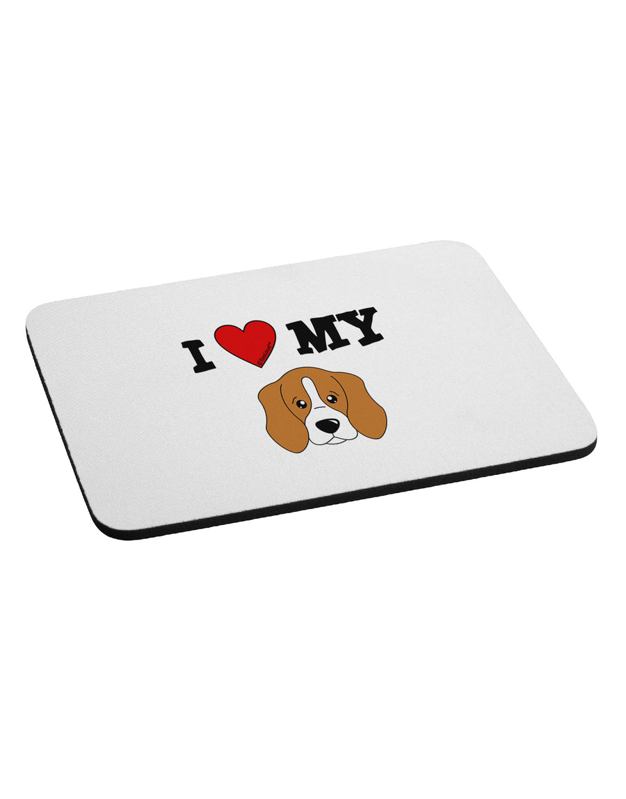 I Heart My - Cute Beagle Dog Mousepad by TooLoud-TooLoud-White-Davson Sales