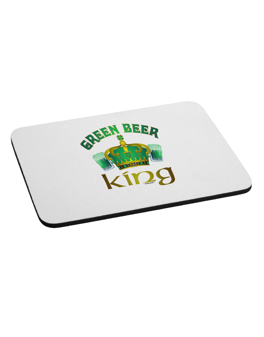 Green Beer King Mousepad-TooLoud-White-Davson Sales