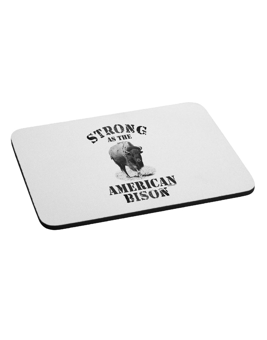 Strong Bison Text Mousepad-TooLoud-White-Davson Sales