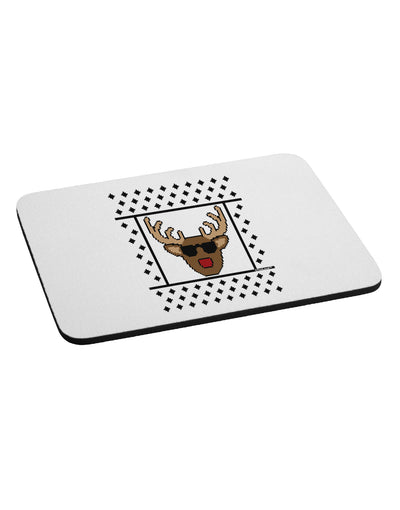 Cool Rudolph Sweater Mousepad-TooLoud-White-Davson Sales