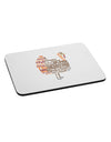 Turkey Typography Mousepad-TooLoud-White-Davson Sales