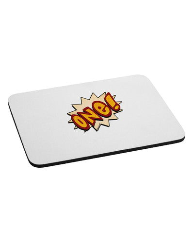 Onomatopoeia One Birthday Mousepad-TooLoud-White-Davson Sales