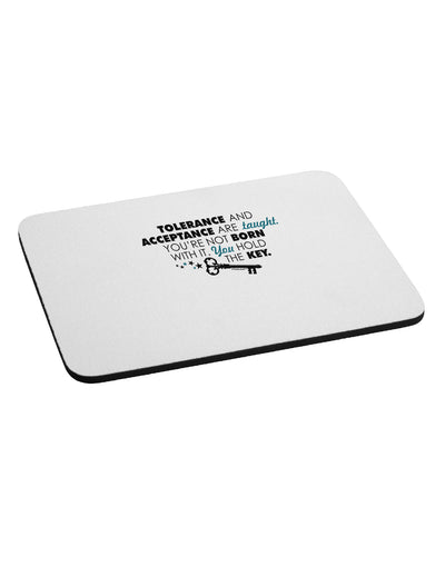 Tolerance And Acceptance Mousepad-TooLoud-White-Davson Sales