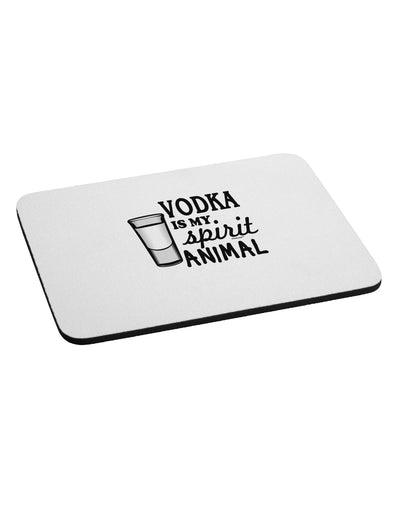 Vodka Is My Spirit Animal Mousepad-TooLoud-White-Davson Sales