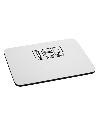 Eat Sleep Music Design Mousepad by TooLoud-TooLoud-White-Davson Sales