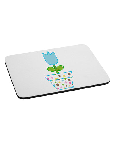 Easter Tulip Design - Blue Mousepad by TooLoud-TooLoud-White-Davson Sales