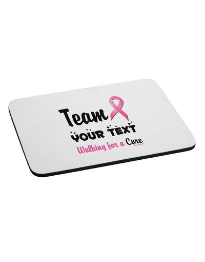 Personalized Team -Name- Breast Cancer Walk - Walking for a Cure Mousepad-TooLoud-White-Davson Sales