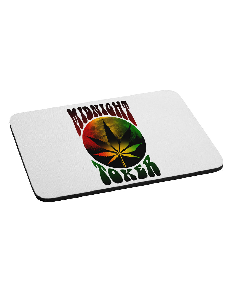 Midnight Toker Marijuana Mousepad-TooLoud-White-Davson Sales