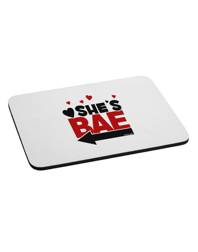 She's BAE - Left Arrow Mousepad-TooLoud-White-Davson Sales