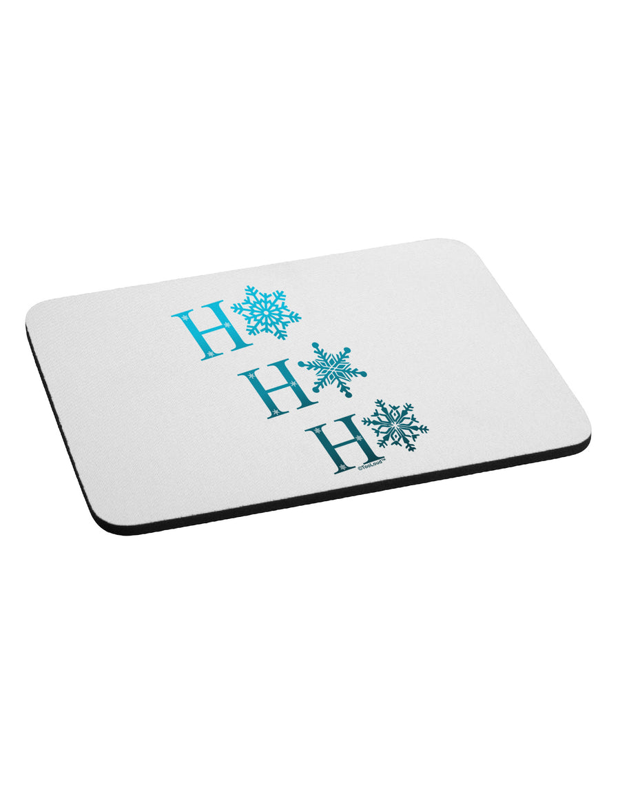 Ho Ho Ho Snowflakes Mousepad-TooLoud-White-Davson Sales