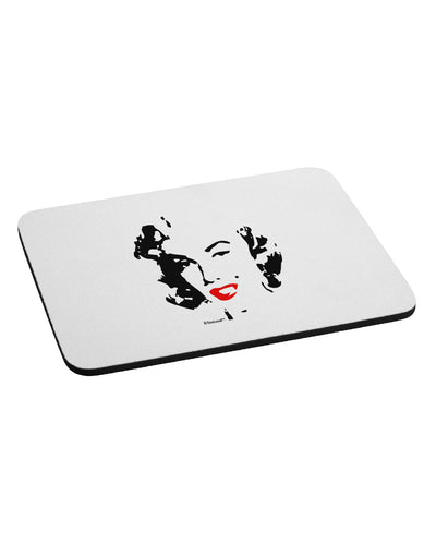 Marilyn Cutout Design Red Lips Mousepad by TooLoud-TooLoud-White-Davson Sales