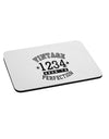 Personalized Vintage Birth Year Distressed Mousepad by TooLoud