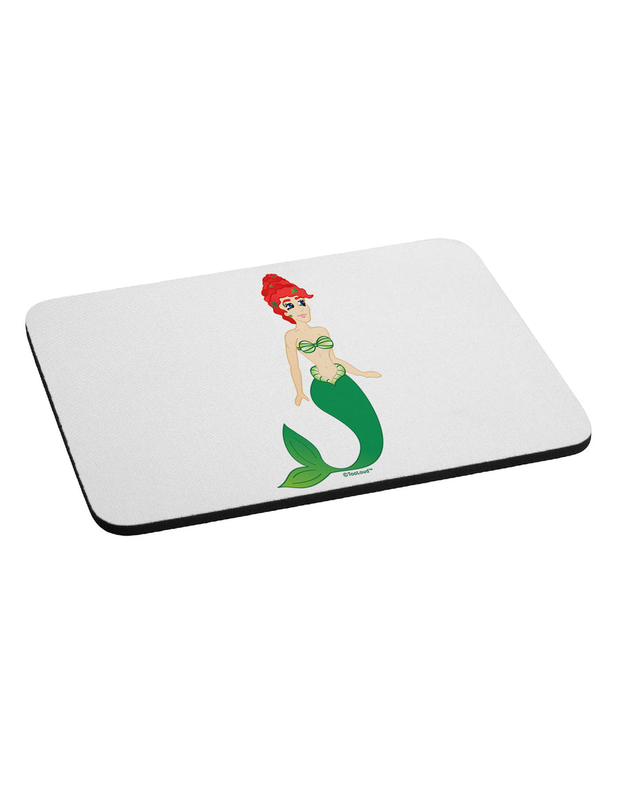 Mermaid Design - Green Mousepad-TooLoud-White-Davson Sales