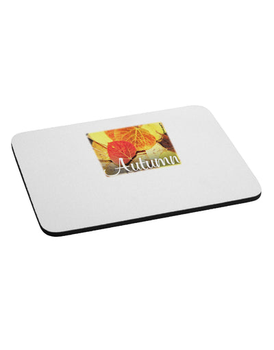 Colorado - Autumn Text Mousepad-TooLoud-White-Davson Sales