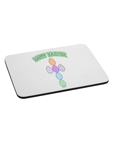 Happy Easter Egg Cross Faux Applique Mousepad-TooLoud-White-Davson Sales