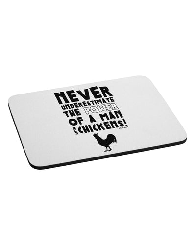 A Man With Chickens Mousepad by TooLoud-TooLoud-White-Davson Sales