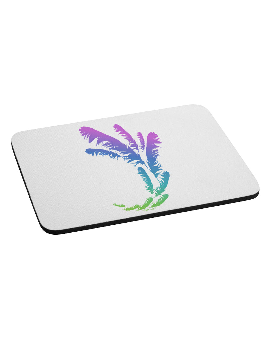 Tropical Feathers Mousepad-TooLoud-White-Davson Sales