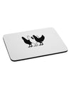 Three French Hens Mousepad-TooLoud-White-Davson Sales