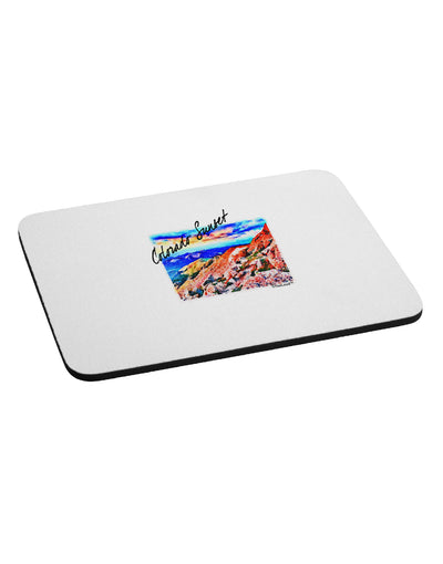 Colorado Mtn Sunset Bold WaterColor Mousepad-TooLoud-White-Davson Sales