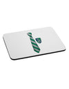 Wizard Tie Green and Silver Mousepad-TooLoud-White-Davson Sales