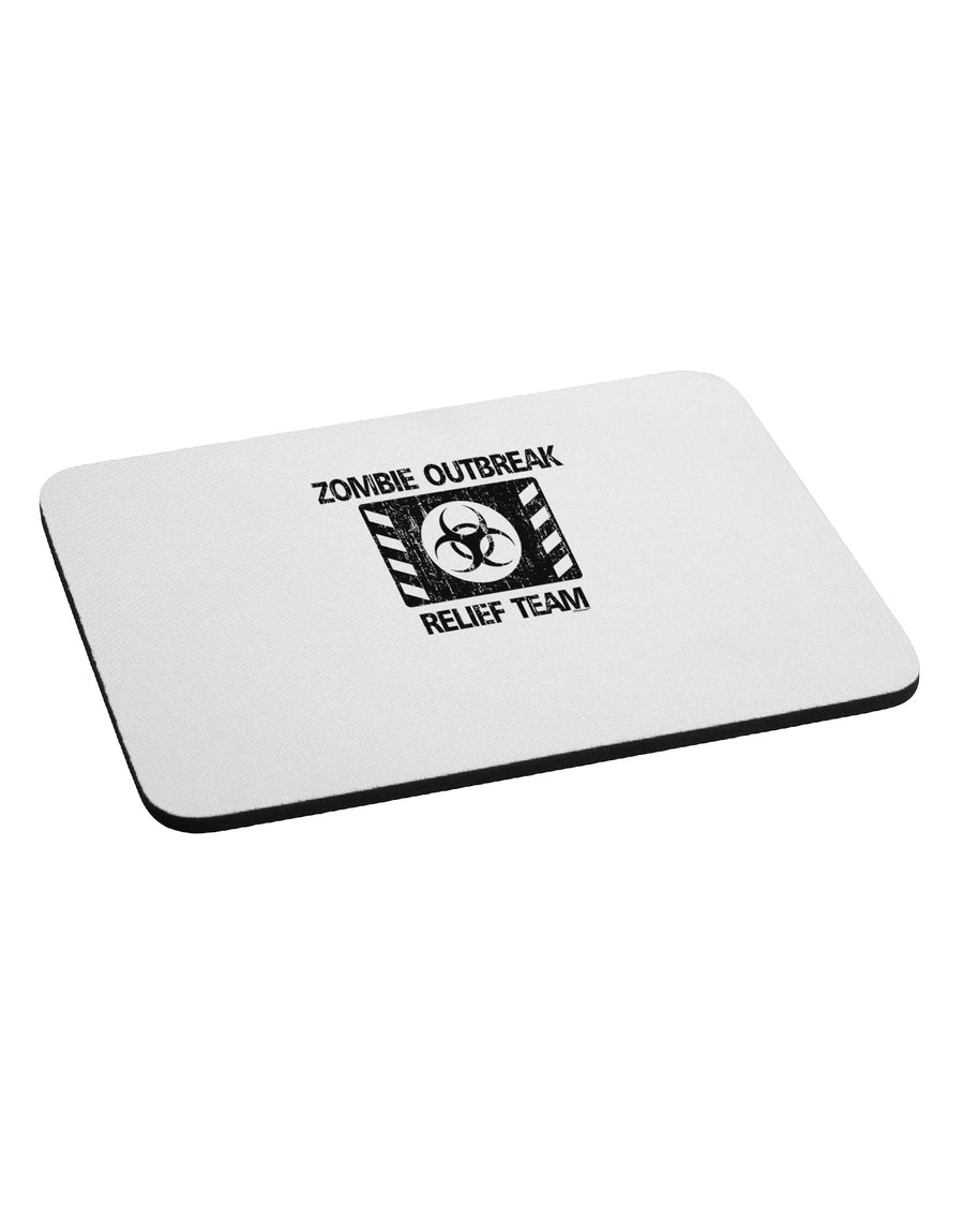 Zombie Outbreak Relief Team Biohazard Mousepad-TooLoud-White-Davson Sales