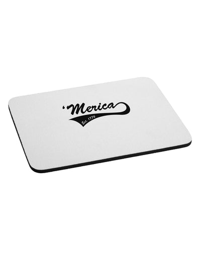 Merica Established 1776 Mousepad by TooLoud-TooLoud-White-Davson Sales