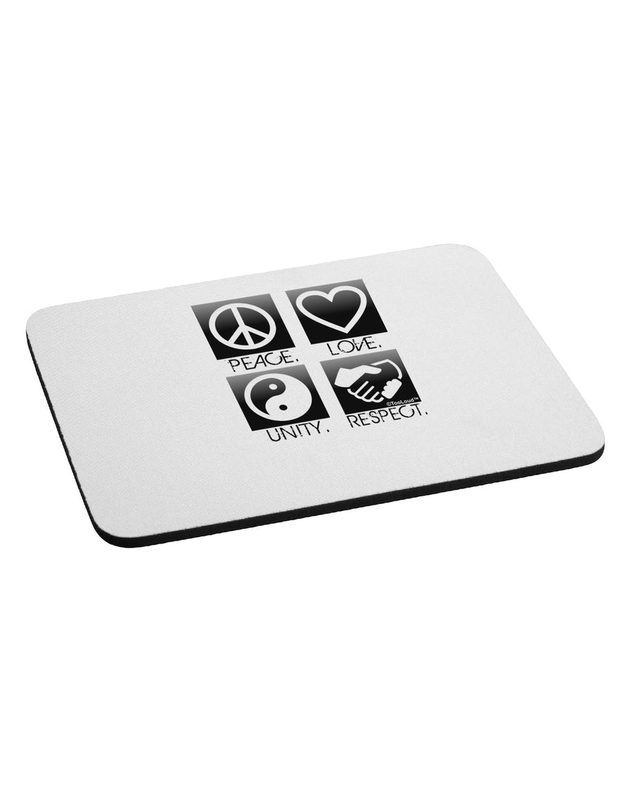 PLUR Squares BnW Mousepad-TooLoud-White-Davson Sales