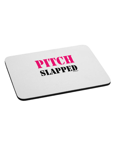 Pitch Slapped - Pink Mousepad-TooLoud-White-Davson Sales