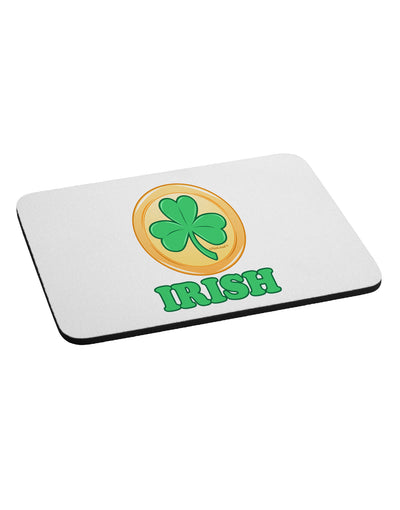 Shamrock Button - Irish Mousepad by TooLoud-TooLoud-White-Davson Sales