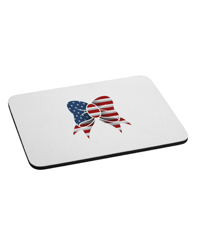 Patriotic Bow Mousepad-TooLoud-White-Davson Sales