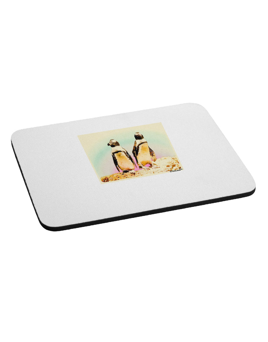 Magellanic Penguin Watercolor Mousepad-TooLoud-White-Davson Sales