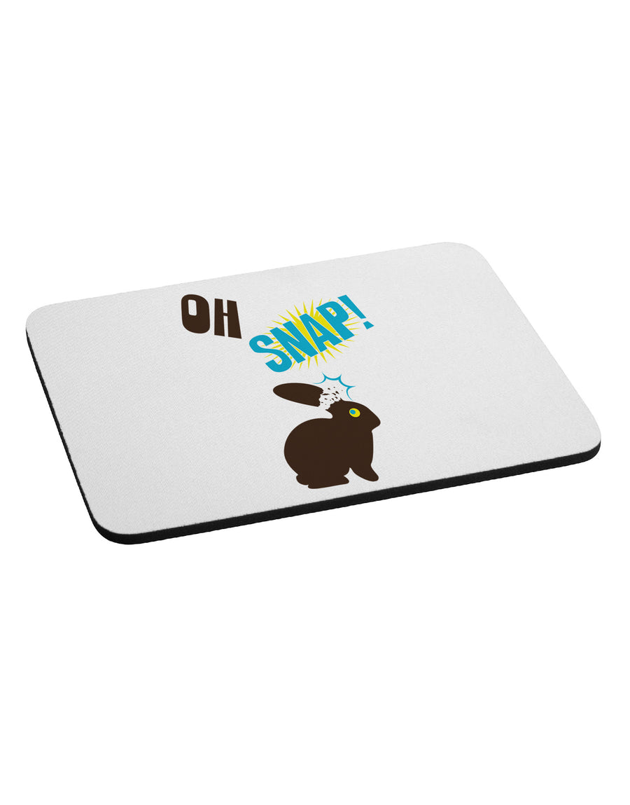 Oh Snap Chocolate Easter Bunny Mousepad-TooLoud-White-Davson Sales