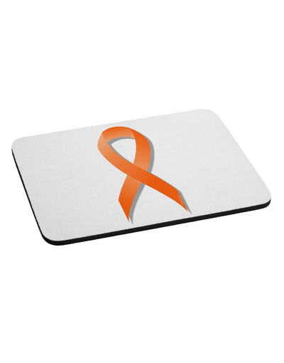 Leukemia Awareness Ribbon - Orange Mousepad-TooLoud-White-Davson Sales