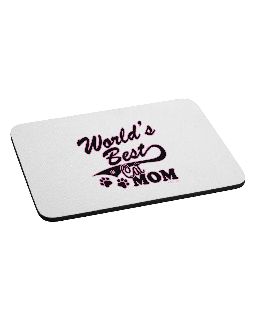 World's Best Cat Mom Mousepad by TooLoud-TooLoud-White-Davson Sales