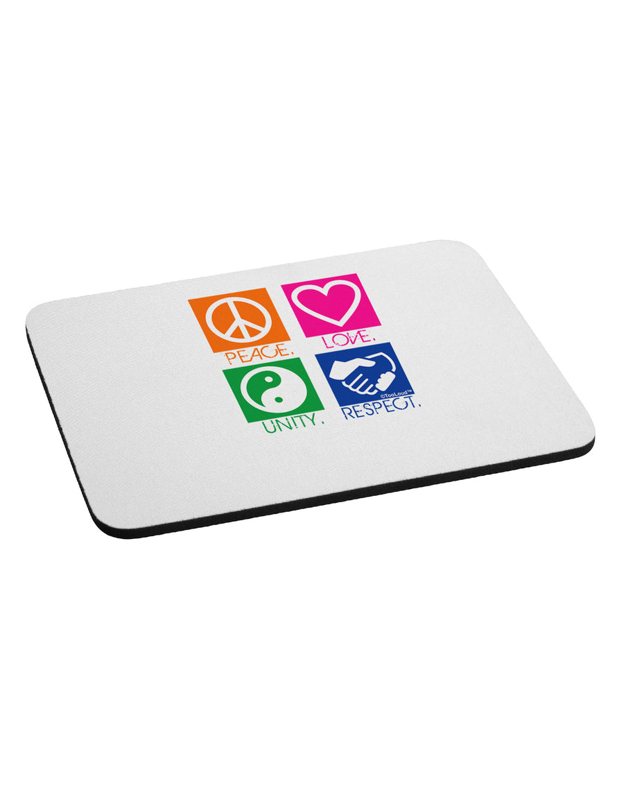 PLUR Squares Color Mousepad-TooLoud-White-Davson Sales