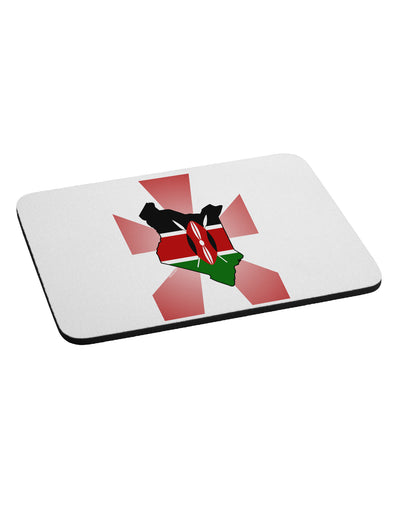 Kenya Flag Design Mousepad-TooLoud-White-Davson Sales