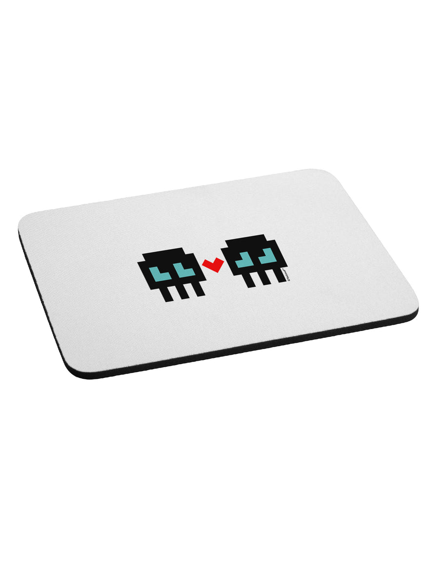 8-Bit Skull Love - Boy and Boy Mousepad-TooLoud-White-Davson Sales