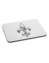 Distressed Fleur de Lis Mousepad-TooLoud-White-Davson Sales