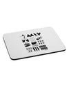 Twelve Days of Christmas Mousepad-TooLoud-White-Davson Sales