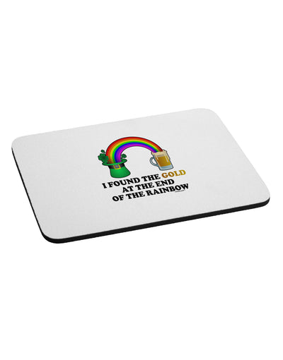 End Of The Rainbow Text Mousepad-TooLoud-White-Davson Sales