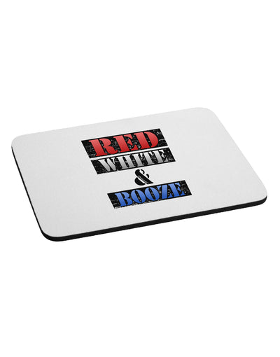 Red White & Booze Mousepad-TooLoud-White-Davson Sales