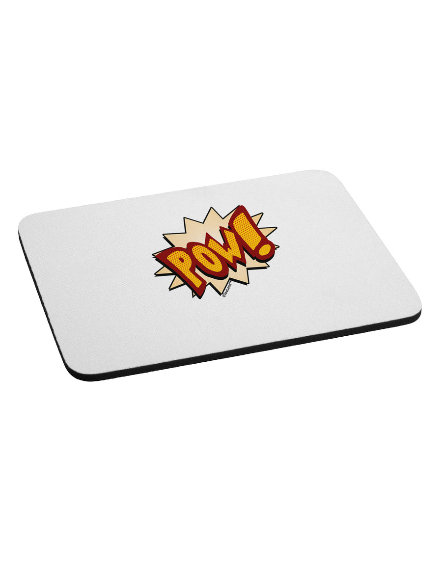 Onomatopoeia POW Mousepad-TooLoud-White-Davson Sales