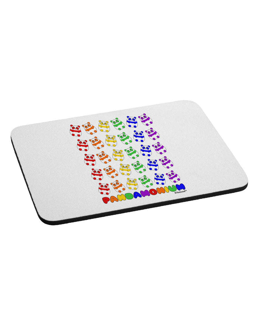 Pandamonium Rainbow Pandas Mousepad by TooLoud-TooLoud-White-Davson Sales