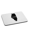 Illinois - United States Shape Mousepad-TooLoud-White-Davson Sales