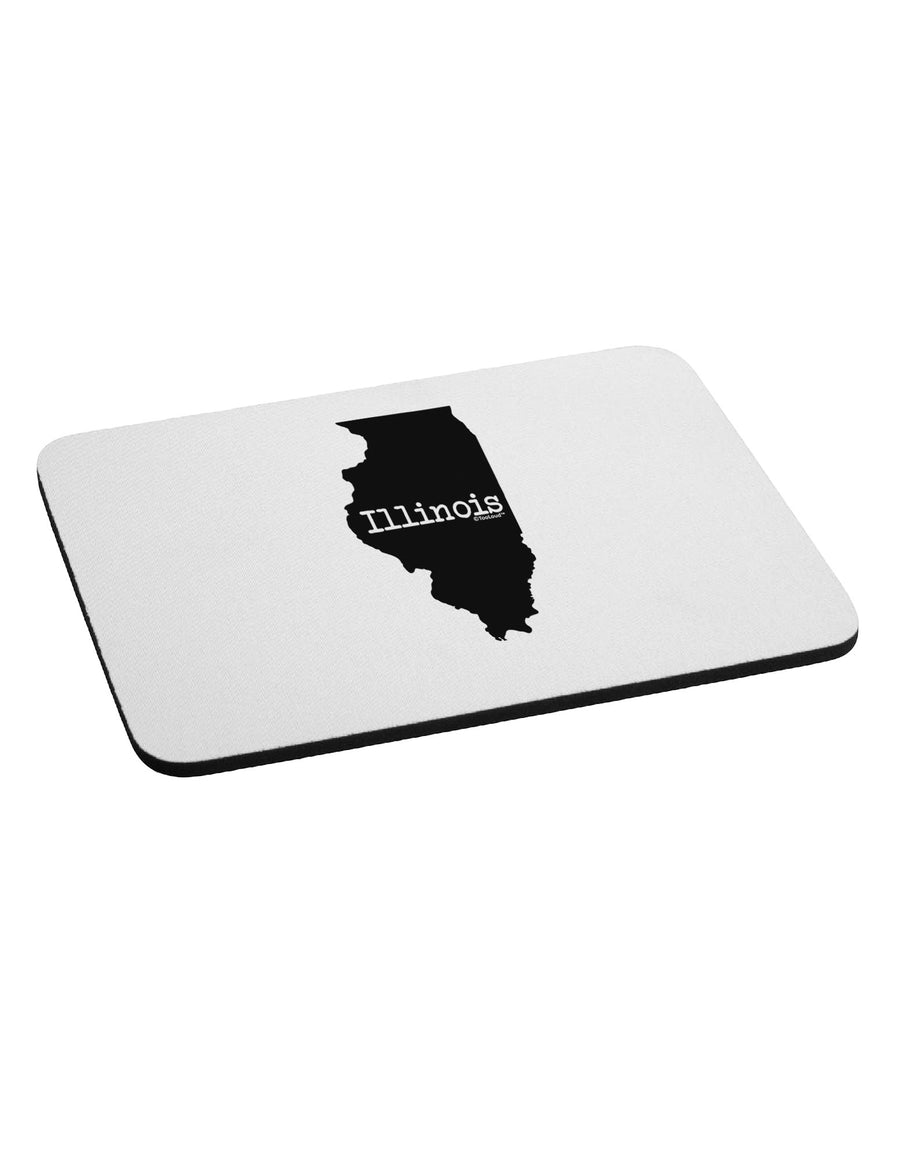 Illinois - United States Shape Mousepad-TooLoud-White-Davson Sales