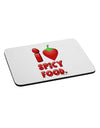 I Heart Spicy Food Mousepad-TooLoud-White-Davson Sales