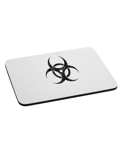 Biohazard Symbol - Vintage Apocalypse Mousepad-TooLoud-White-Davson Sales