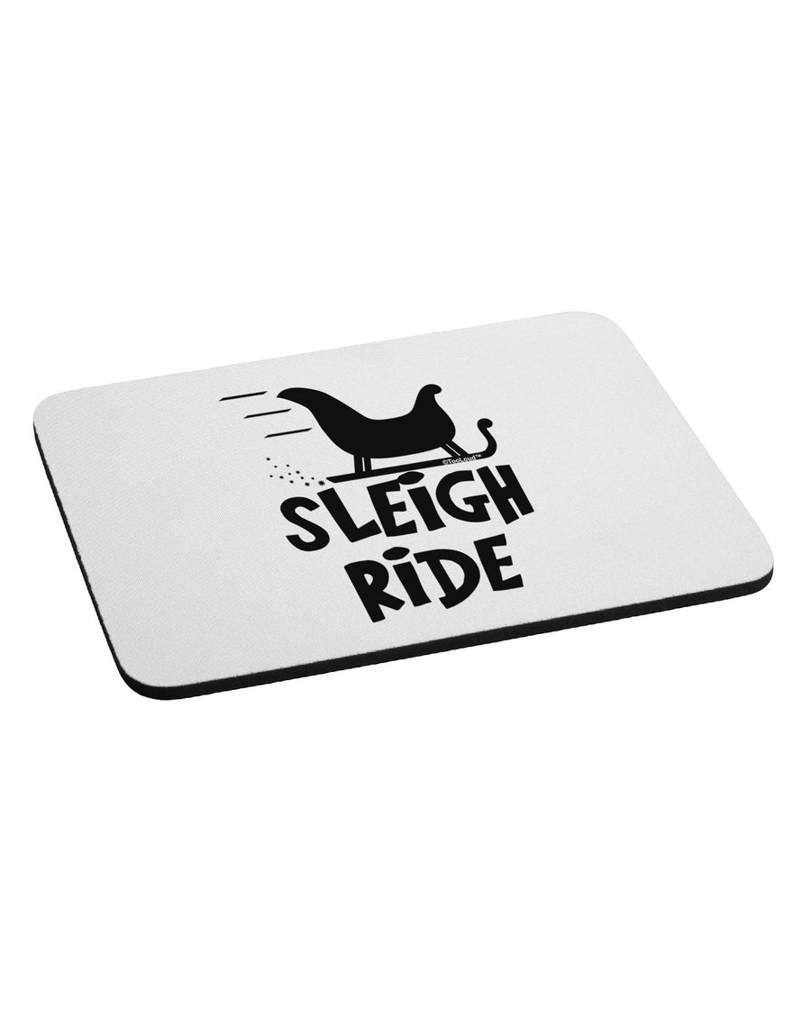 Sleigh Ride BnW Mousepad-TooLoud-White-Davson Sales