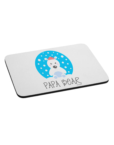 Matching Polar Bear Family - Papa Bear Mousepad by TooLoud-TooLoud-White-Davson Sales